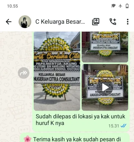 Pengiriman Papan Bunga Duka Cibodasari