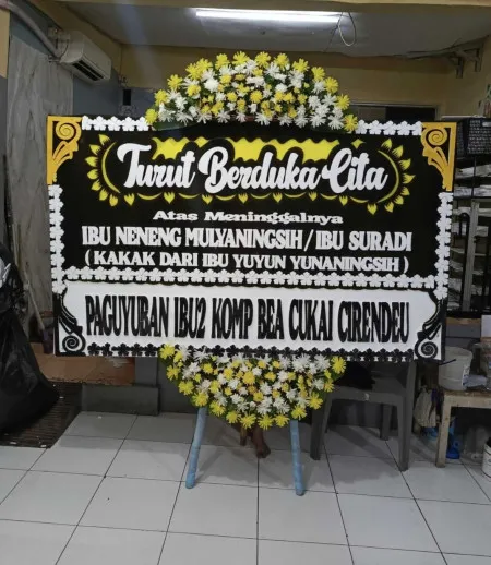 Papan Bunga Duka Cibodasari